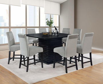 Stanton Grey & Black Counter Height Chairs (Set of 2) - Ornate Home