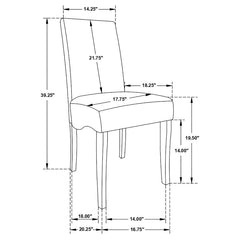 Stanton Grey Side Chairs (Set of 2) - Ornate Home