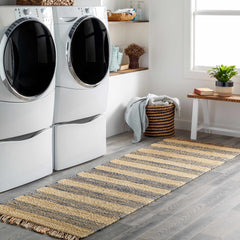 Stapleford Striped Jute Carpet - Clearance - Ornate Home
