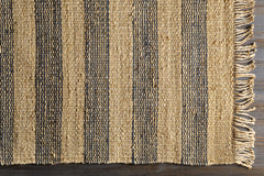 Stapleford Striped Jute Carpet - Clearance - Ornate Home