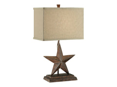 Star Brown Table Lamp (Set of 2) - Ornate Home