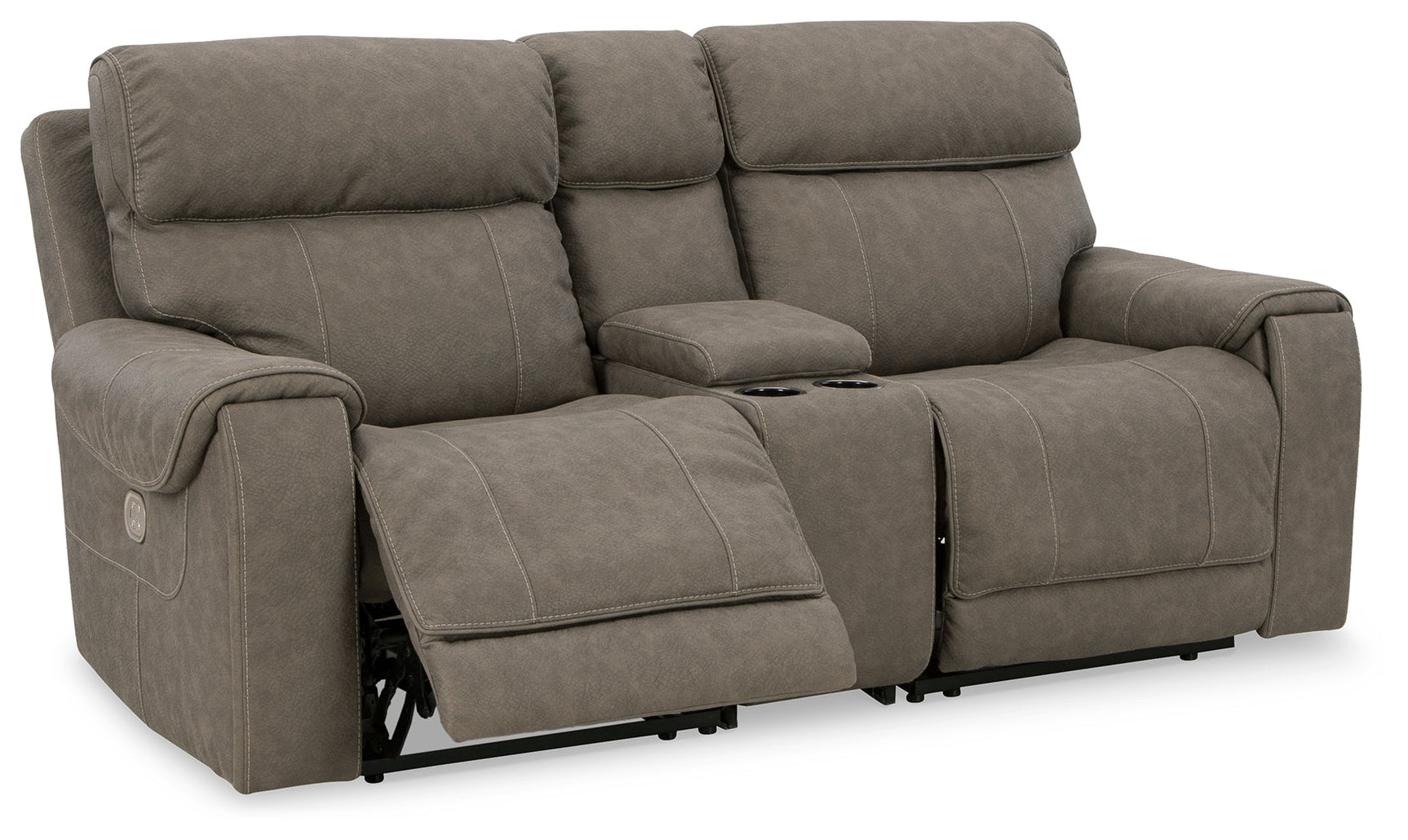 Starbot Fossil 3-Piece Power Reclining Sectional Loveseat with Console (Online Special Price) - Ornate Home