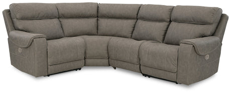Starbot Fossil 4-Piece Power Reclining Sectional - Ornate Home
