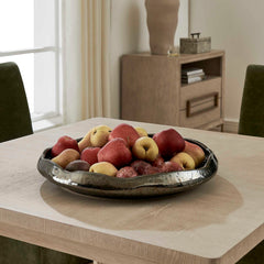 Stardust Ripple Black Indoor-Outdoor Bowl - Ornate Home