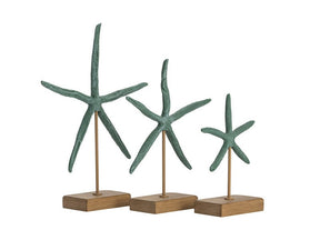 Starfish Blue/Brown Starfish Statue - Ornate Home