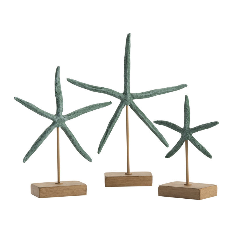 Starfish Blue/Brown Starfish Statue - Ornate Home