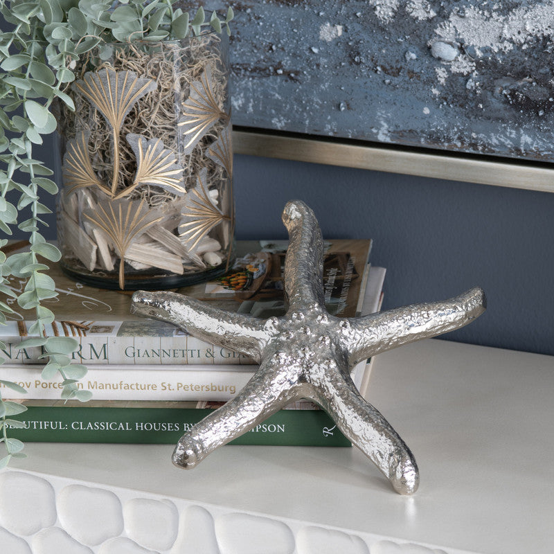 Starfish Silver 2 Piece Starfish (Set of 2) - Ornate Home