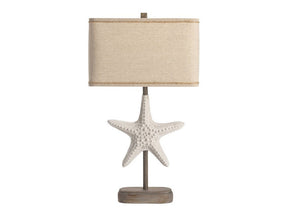 Starfish White/Brown Table Lamp (Set of 2) - Ornate Home