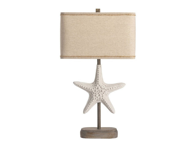Starfish White/Brown Table Lamp (Set of 2) - Ornate Home