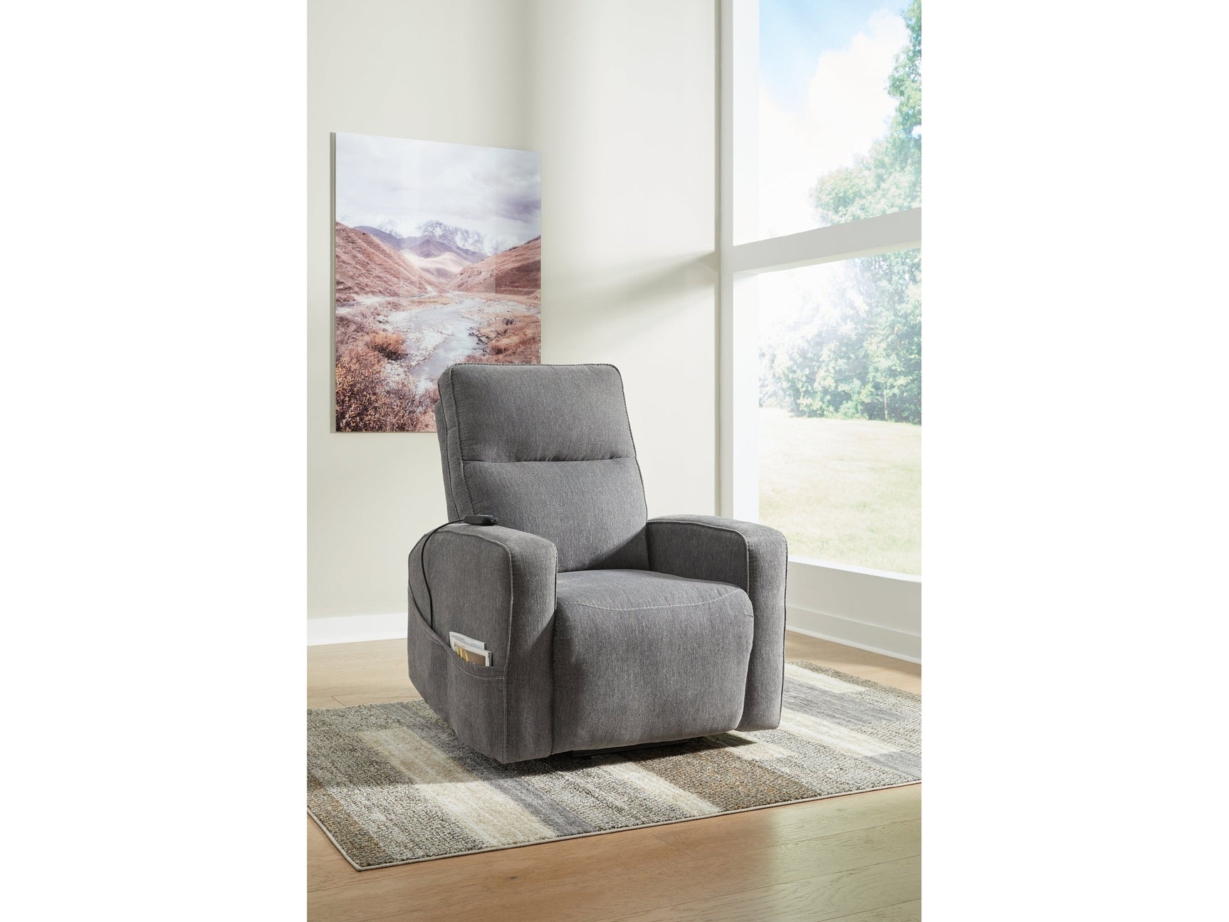 Starganza Gray Power Lift Recliner - Ornate Home