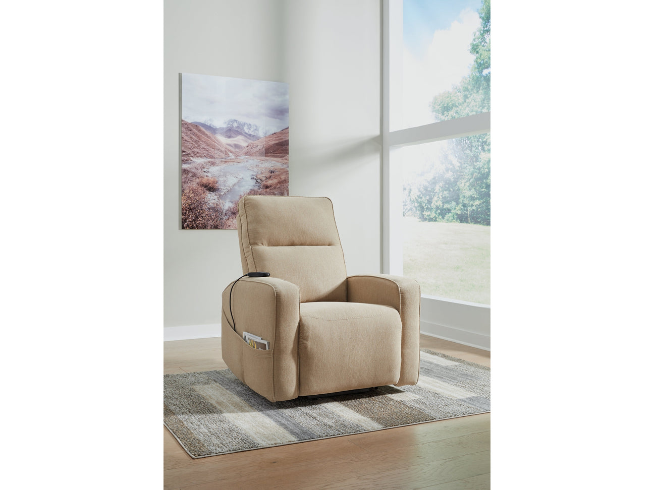 Starganza Taupe Power Lift Recliner (Online Special Price) - Ornate Home