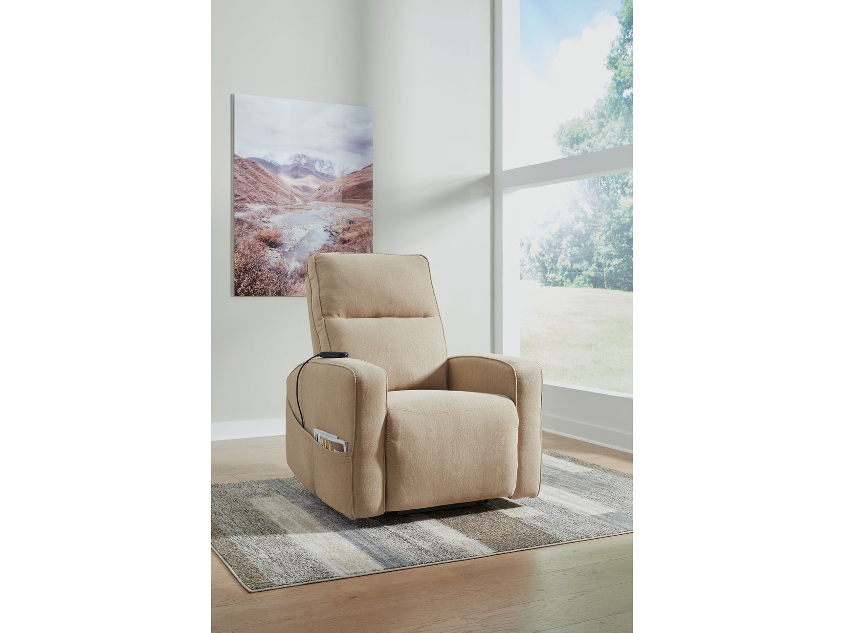 Starganza Taupe Power Lift Recliner - Ornate Home