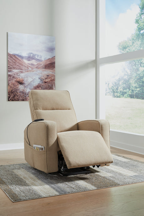 Starganza Taupe Power Lift Recliner - Ornate Home