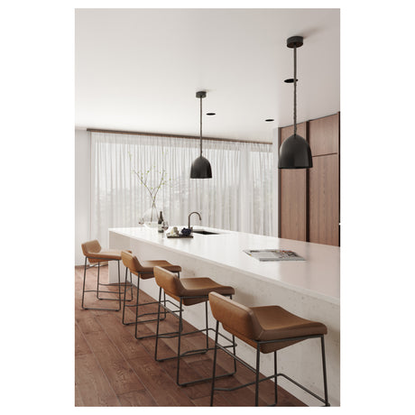 Starlet Brown Leather Counter Stool (Set of 2) - Ornate Home