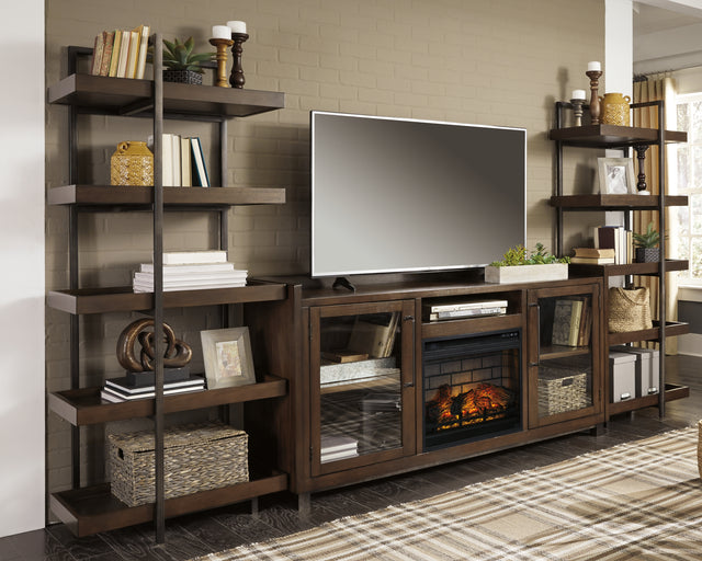 Starmore Black 3-Piece Wall Unit with Electric Fireplace (Online Special Price) - Ornate Home
