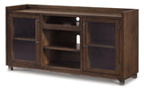 Starmore Black 70" TV Stand with Electric Fireplace - Ornate Home