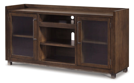 Starmore Black 70" TV Stand with Electric Fireplace - Ornate Home