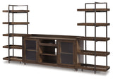 Starmore Brown/Gunmetal 3-Piece Entertainment Center - Ornate Home