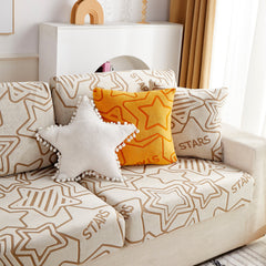 Starry Sky Jacquard Fleece Stretchable Non-Slip Cushion Covers Furniture Covers for L-Shaped Couch - Ornate Home