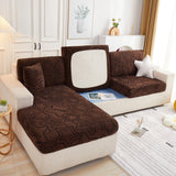 Starry Sky Jacquard Fleece Stretchable Non-Slip Cushion Covers Furniture Covers for L-Shaped Couch - Ornate Home