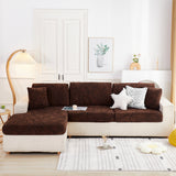 Starry Sky Jacquard Fleece Stretchable Non-Slip Cushion Covers Furniture Covers for L-Shaped Couch - Ornate Home