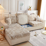 Starry Sky Jacquard Fleece Stretchable Non-Slip Cushion Covers Furniture Covers for L-Shaped Couch - Ornate Home