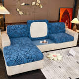Starry Sky Jacquard Fleece Stretchable Non-Slip Cushion Covers Furniture Covers for L-Shaped Couch - Ornate Home