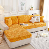Starry Sky Jacquard Fleece Stretchable Non-Slip Cushion Covers Furniture Covers for L-Shaped Couch - Ornate Home