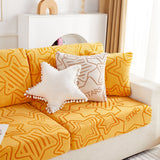 Starry Sky Jacquard Fleece Stretchable Non-Slip Cushion Covers Furniture Covers for L-Shaped Couch - Ornate Home