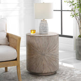 Starshine Gray Wooden Side Table - Ornate Home