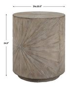 Starshine Gray Wooden Side Table - Ornate Home