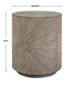 Starshine Gray Wooden Side Table - Ornate Home