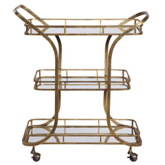 Stassi Gold Serving Cart - Ornate Home