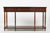 Stately Ant Mahogany Home Console - Ornate Home