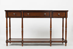 Stately Ant Mahogany Home Console - Ornate Home