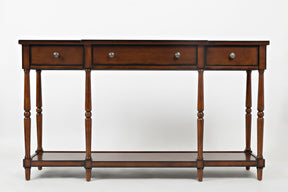 Stately Ant Mahogany Home Console - Ornate Home