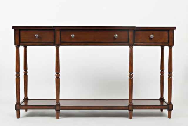 Stately Ant Mahogany Home Console - Ornate Home