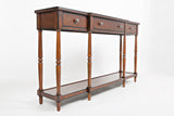 Stately Ant Mahogany Home Console - Ornate Home