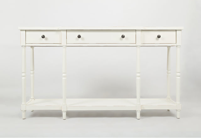 Stately Ant White Home Console - Ornate Home
