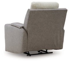 Stately Check Sisal-Dual Power Recliner - Ornate Home