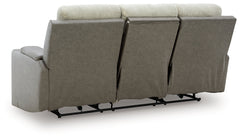 Stately Check Sisal-Dual Power Reclining Sofa - Ornate Home