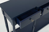 Stately Navy Home Console - Ornate Home