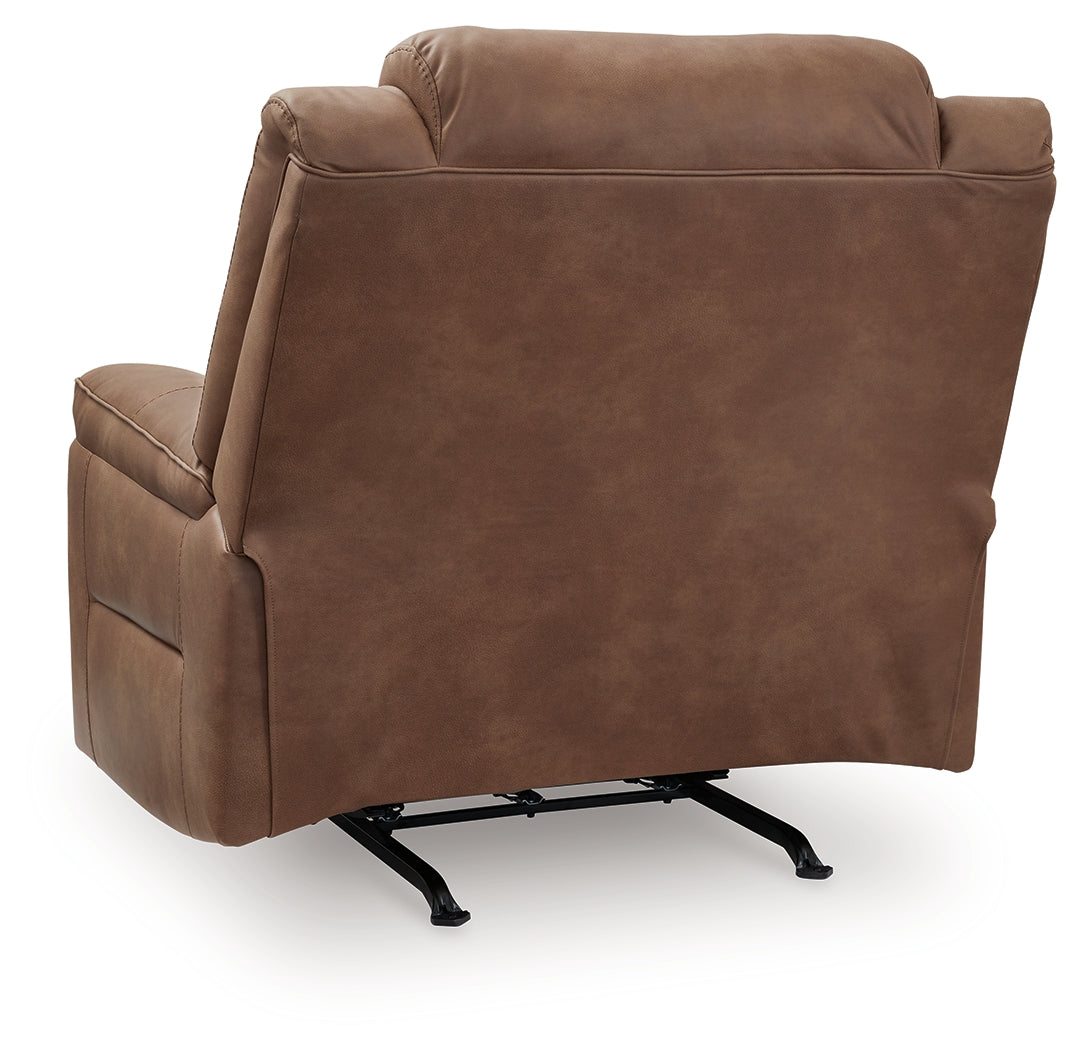 Status Check Caramel Recliner (Online Special Price) - Ornate Home