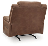 Status Check Caramel Recliner - Ornate Home
