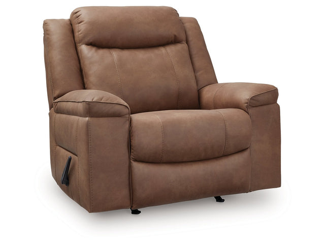 Status Check Caramel Recliner - Ornate Home
