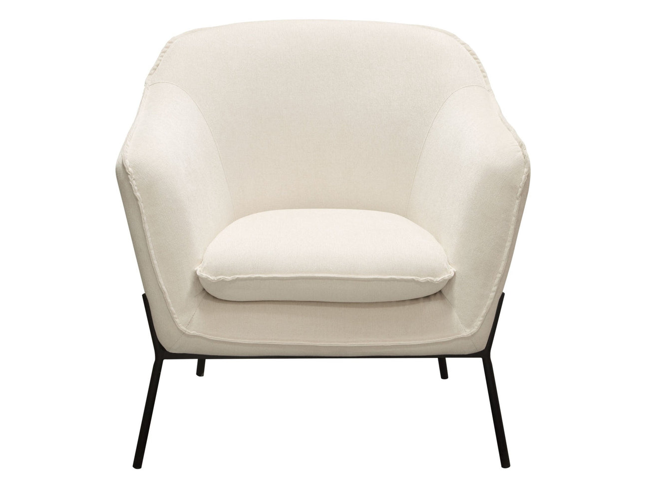 Status Cream Accent Chair - Ornate Home