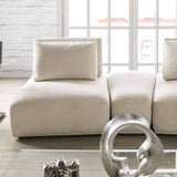 Stavanger Beige 2-Seater w/Ottoman - Ornate Home