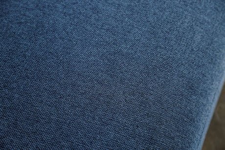 Stavanger Blue 2-Seater w/Square Ottoman - Ornate Home