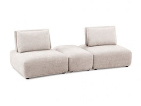 Stavanger Light Brown 2-Seater w/Rect. Ottoman - Ornate Home