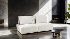 Stavanger Light Gray 2-Seater - Ornate Home